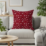 Ret Snowflake Throw Blanket and Pillow: Winter Home Decor  thumbnail 2