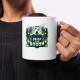 Halloween Mug, Spooky DJ Mug, Drop the Boom Mug, Rave Party Mug, Bat Mug, Halloween Decoration Mug, Halloween Gift Ideas Mug thumbnail 5