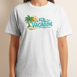 On Vacation Shirt, Tropical Palm Tree Beach T-Shirt, Summer Travel Tee, Getaway Holiday Gift for Her, Family Trip T-Shirts thumbnail 5