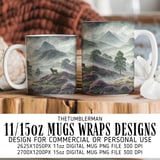 Enchanted Highlands Stag Digital Design Size Bundle Png thumbnail 4
