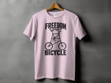 Freedom Is Riding a Bicycle | Tall Bike T-Shirt thumbnail 11