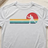 Pickleball Sport-Tek Performance Tee, Retro Sunset Player Silhouette Graphic, Vintage Athletic Court Apparel thumbnail 10