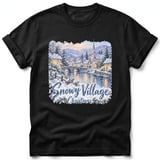 Snowy Village ~ Comfort Colors Premium Tee thumbnail 1