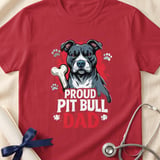 Proud Pit Bull Dad Tee | Pit Bull Dad Shirt | Pittie Dad Gift | Dog Dad Apparel thumbnail 14
