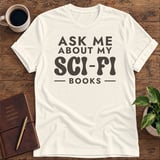Ask Me About My Sci-Fi Books Softstyle Tee thumbnail 4