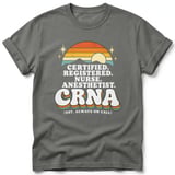 Retro CRNA Always On Call Tee thumbnail 8