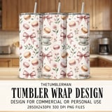 Digital Macarons Pattern, Bows, Teacups Digital, Floral Seamless Repeat Pattern, Bundle Commercial Use, Fabric Digital Pattern thumbnail 2
