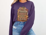 Booked for Fall Tee or Sweatshirt, Faux Patchwork Design thumbnail 16