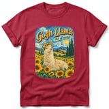 Gogh Llama ~ Comfort Colors Premium Tee thumbnail 2