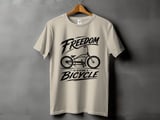 Freedom Is Riding a Bicycle | Stretch Cruiser T-Shirt thumbnail 13