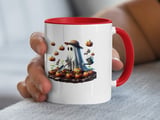 Halloween Mug, Ghost Gardener, Pumpkin Patch Mug, Cute Fall Coffee Mug, Spooky Season Gift, Halloween Party Decor, Halloween Lover Mug thumbnail 1