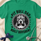 Pit Bull Dad Built Different Tee | Pit Bull Dad Shirt | Pittie Dad Gift | Dog Dad Apparel thumbnail 9