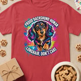 Proud Dachshund Human Tee thumbnail 4