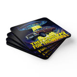 Grand Wagoneer Corkwood Coaster Set, The Waggy, Funny Car Coasters, Flying Saucer, Alien Abduction, Gift for Car Lovers, Car Guy Gift thumbnail 2