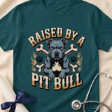 Raised By A Pit Bull Tee | Pit Bull Lover Shirt | Pittie Shirt | Bully Breed Apparel thumbnail 16