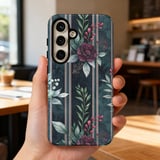 Dark Floral Tote Bag, Moody Rose Phone Case, Elegant Watercolor Botanical Cottagecore Accessory, Unique Gift for Her thumbnail 13