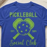 Pickleball Sport-Tek Performance Tee, Pickleball Est. 1984 Social Club, Court Apparel thumbnail 7