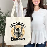 Spooky Season Skeleton Tote Bag thumbnail 8