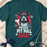 Proud Pit Bull Dad Tee | Pit Bull Dad Shirt | Pittie Dad Gift | Dog Dad Apparel thumbnail 16