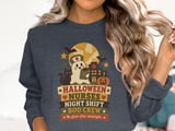 Halloween Nurse Night Shift Boo Crew Tee or Sweatshirt thumbnail 9