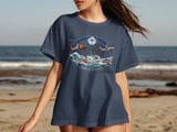 U.S. Coast Guard Semper Paratus T-Shirt | Patriotic Military Service Tee | USCG Apparel Gift for Veteran Father Marine Brother thumbnail 3