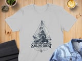Sailing Ghost Crewneck Sweatshirts Vintage Maritime Sailor Boat Fair Wind Foul Omen Graphic Print thumbnail 1