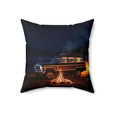Grand Wagoneer Pillows, Campfire at Night Pillow Cases, Waggy Car Cushions, Lake Cabin Decor, Outdoor Adventure Decor, Starry Night Art thumbnail 4