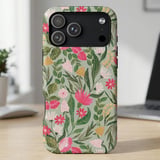 Pink Wildflower Garden MagSafe® Phone Case thumbnail 3