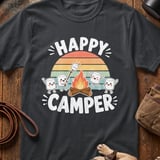 Happy Camper Campfire Marshmallow T-Shirt thumbnail 1