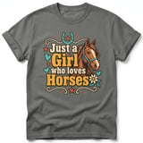 Just a Girl Who Loves Horses Tee thumbnail 3