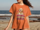 Dog Mom Cuban Link Chain Collar Tee thumbnail 7