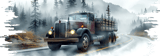 Vintage Truck 40oz Tumbler Wrap Digital Design, Retro Big Rig Sublimation File for Men, Trucker Gift PNG Wrap thumbnail 14