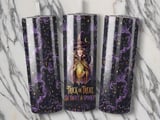 Halloween Witch Tumbler Wrap PNG | Spooky Trick or Treat 20oz Skinny Tumbler Design | Seamless Sublimation Digital Download thumbnail 2