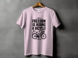 Freedom Is Riding a Bicycle | Step-Thru Cruiser Bike T-Shirt thumbnail 11