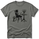 Cozy Bookish Cat Tee thumbnail 8