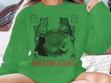 Vintage Meowjong Cat Art Print, Funny Mahjong Cats Wall Decor, Quirky Board Game Poster, Cute Retro Game Night Gift for Cat Lovers thumbnail 15