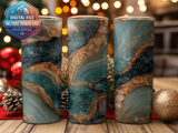 20 oz Agate Tumbler Wrap Sublimation Design, Gold Texture, Straight and Tapered Wrap png, Digital Download for Tumbler thumbnail 2