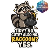 Raccoon Yes Digital Mug Wrap thumbnail 2