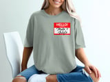 Hello My Name Is Mike's Wife T-Shirt, Funny Wife Life Shirt, Sarcastic Tee, Gift for Her, Newlywed Anniversary Top thumbnail 3
