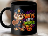 You've Been Warned Boo Police Owl Mug thumbnail 9