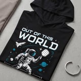 Pickleball Sport-Tek Performance Hood, Out of This World Dinks, Lightweight Hoodie thumbnail 7