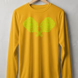 Pickleball Sport-Tek Long Sleeve Tee, Neon Yellow Crossed Pickleball Paddles Graphic, Sun Shield Shirt thumbnail 3