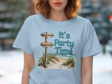 Beach Party T-Shirt, Coastal Summer Vacation Tee, Ocean Waves Design thumbnail 6