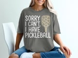 Pickleball Comfort Colors Shirt, Sorry I Can't, I Have Pickleball, Vintage Graphic Tee thumbnail 5