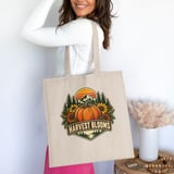 Vintage Fall Pumpkin Sweatshirt, Retro Harvest Blooms Hoodie, Cozy Autumn Mountain Graphic Tote Bag, Cute Cottagecore Floral Halloween Gift thumbnail 12
