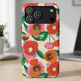 Retro Floral Cherry MagSafe® Phone Case thumbnail 3
