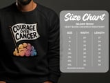 Cancer fighting t-shirt, Courage Over Cancer Tee, Cancer Shirt, Support Cancer Awareness, Cancer Survivor Shirt, Graphic T-Shirt thumbnail 2