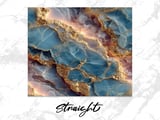 20 oz Marble Tumbler Wrap Sublimation Design, Blue Gold Agate Straight and Tapered Digital Download, Tumbler Design thumbnail 3