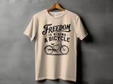 Freedom Is Riding a Bicycle | Beach Cruiser T-Shirt thumbnail 10