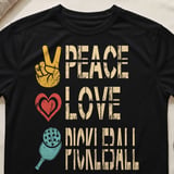 Pickleball Sport-Tek Performance Tee, Peace Love Pickleball, Court Apparel thumbnail 1
